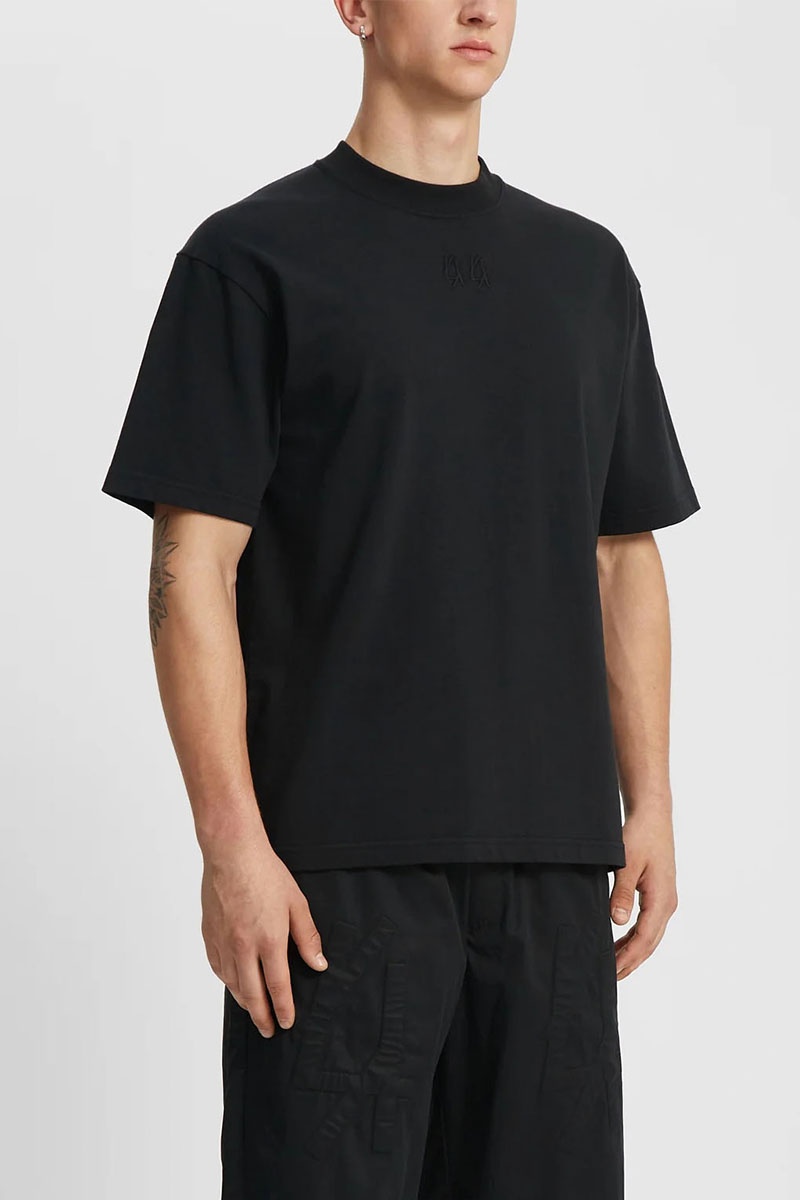 Designer Clothing Чёрная оверсайз футболка 44 Label Group skull