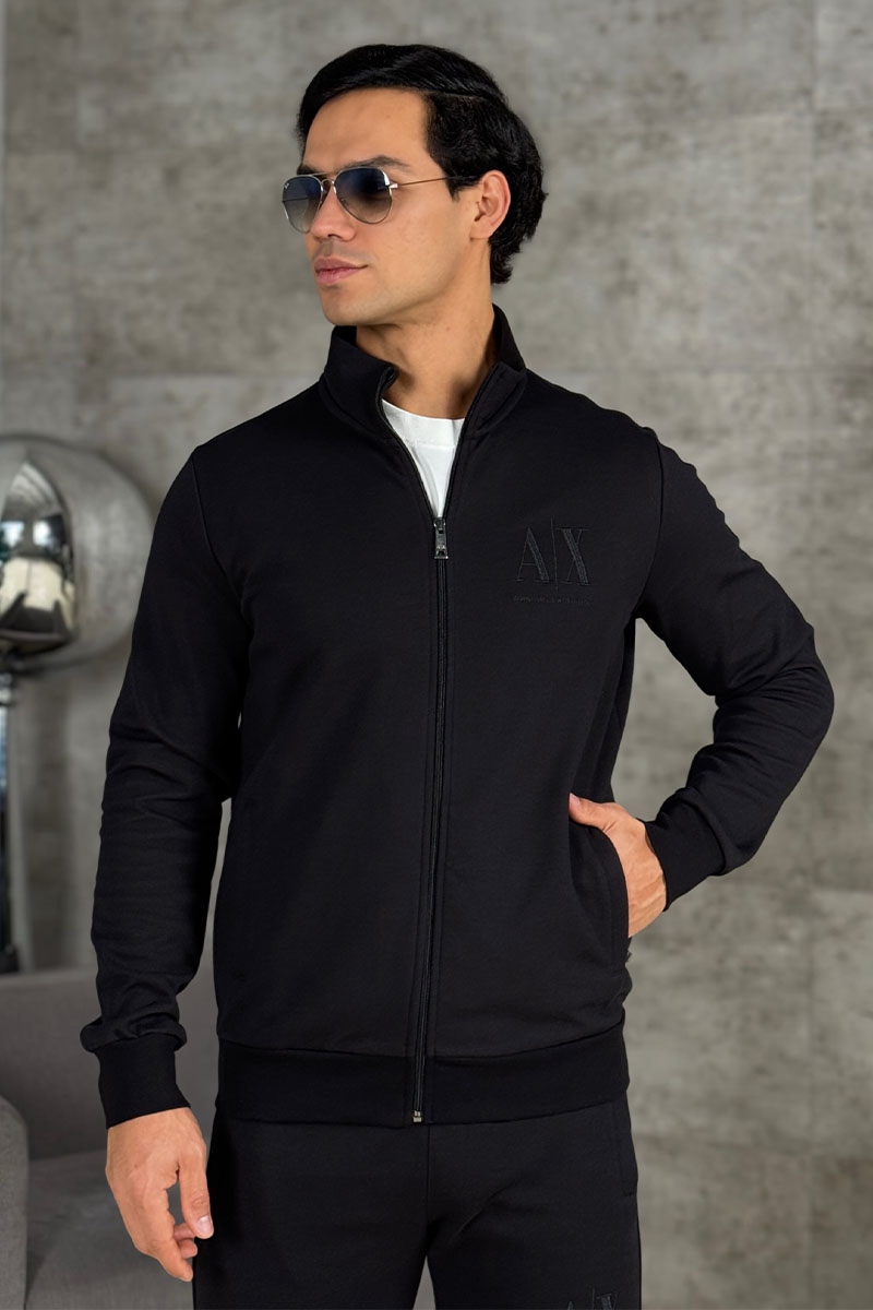 Emporio Armani EA7 Кофта на молнии logo-embroidered