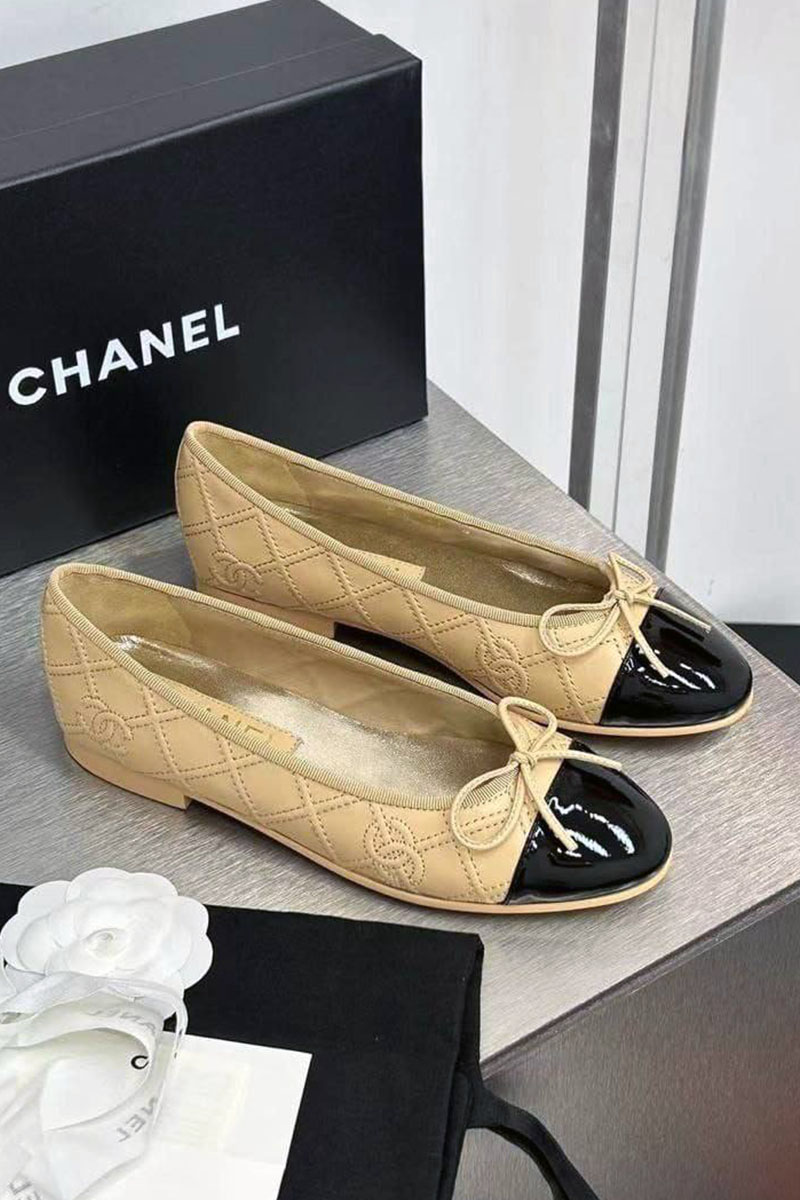 Chаnеl Женские кожаные балетки premium