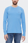 Мужской лонгслив голубого цвета 