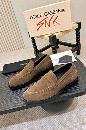 Мужские замшевые лоферы