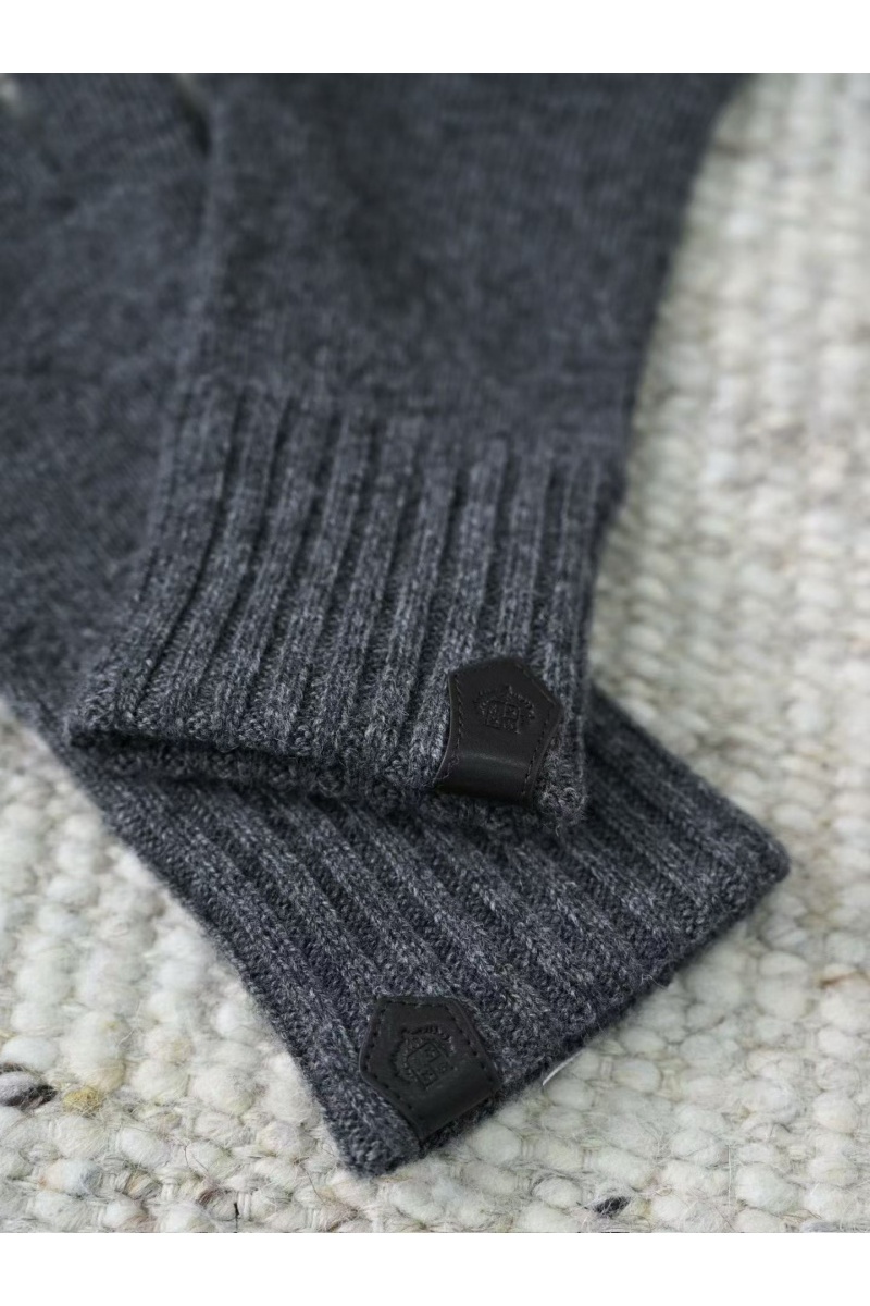 Loro Piana Кашемировые перчатки premium - Dark Flower Grey