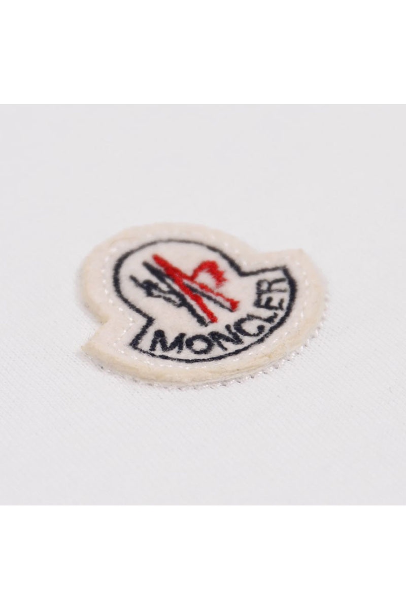Moncler Футболка белого цвета logo-patch 