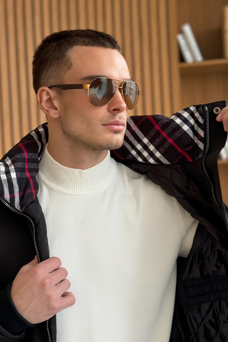 Burberry Мужское пальто чёрного цвета