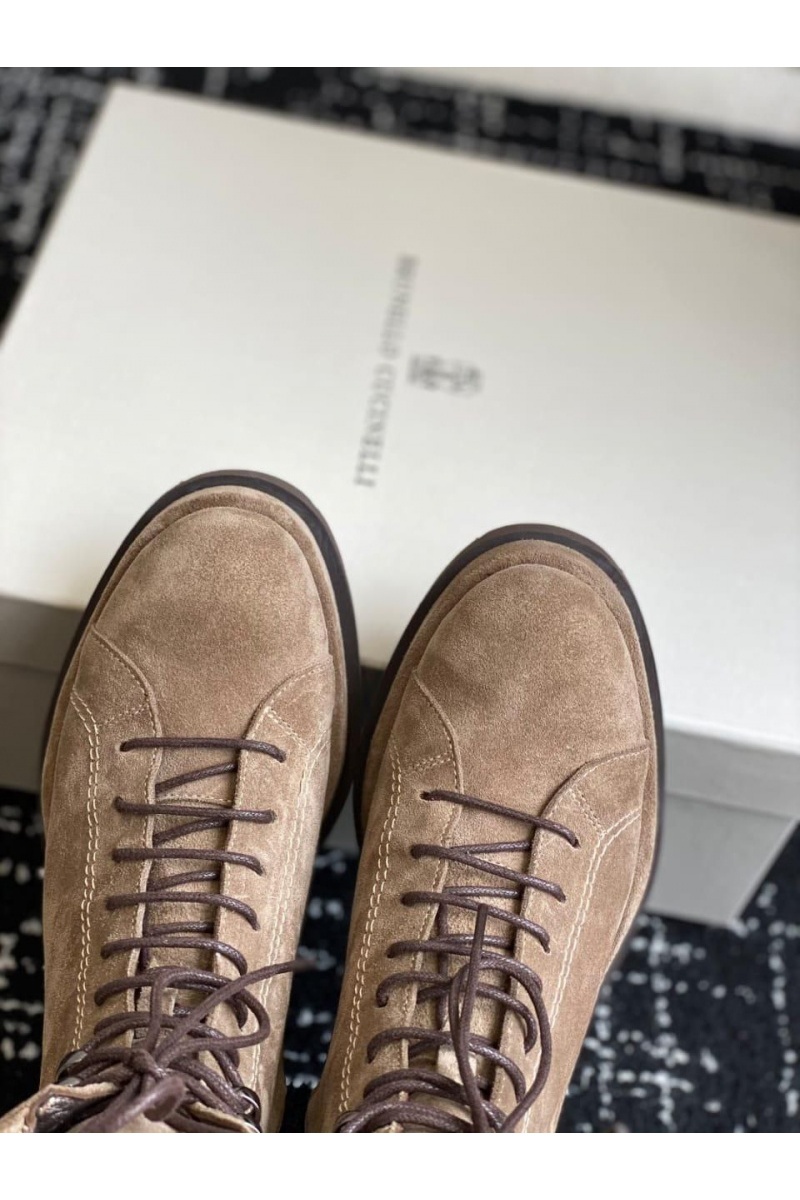 Designer Женские замшевые ботинки Premium - Brown