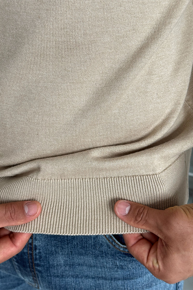 Loro Piana Мужской бежевый джемпер