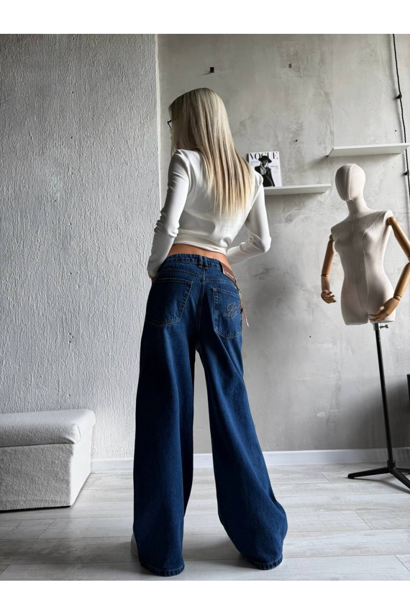 Loro Piana Женские синие джинсы premium