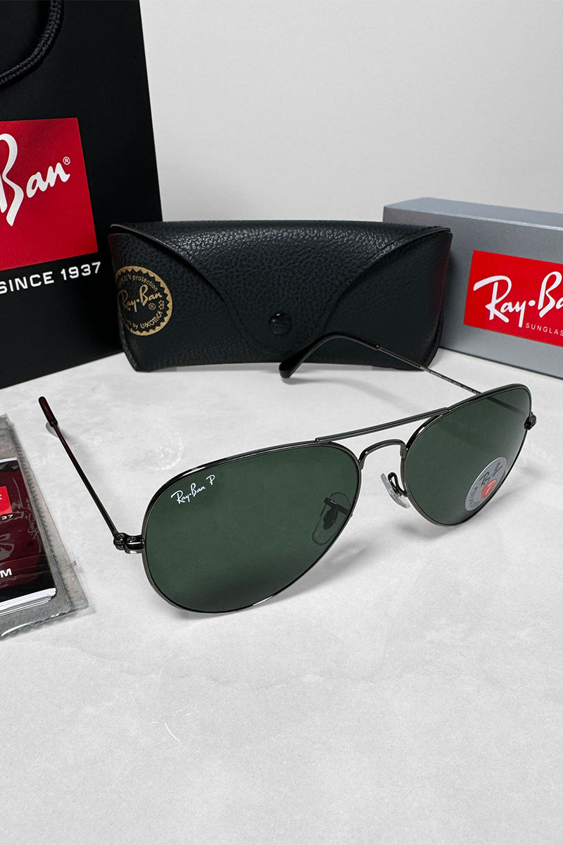 Ray Ban Солнцезащитные очки Aviator Large Metal - Green