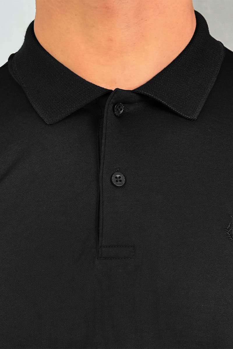 Loro Piana Мужское поло чёрного цвета 