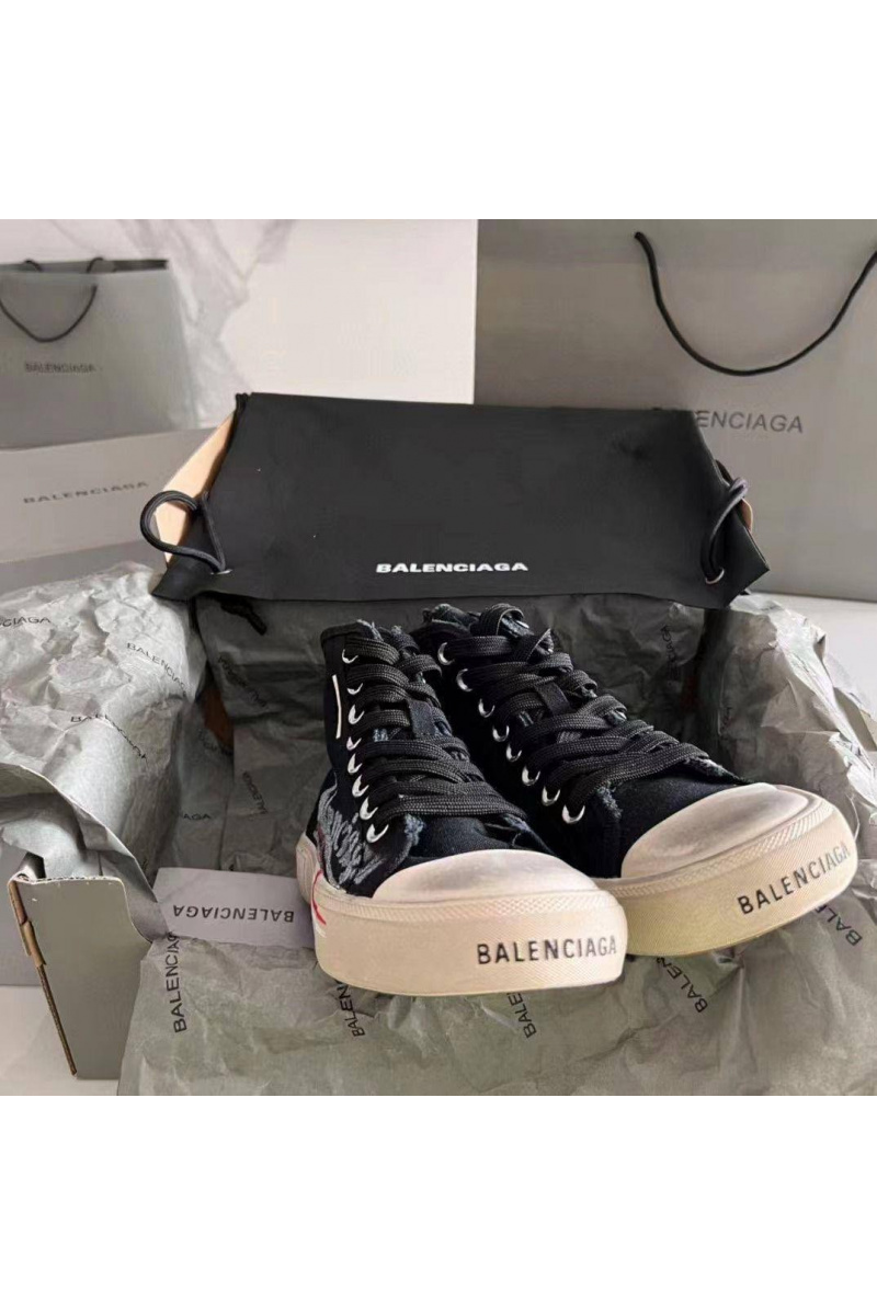 Balenciaga Женские кеды чёрного цвета