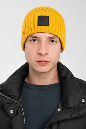 Шапка Flavio logo-patch - Mustard Yellow 