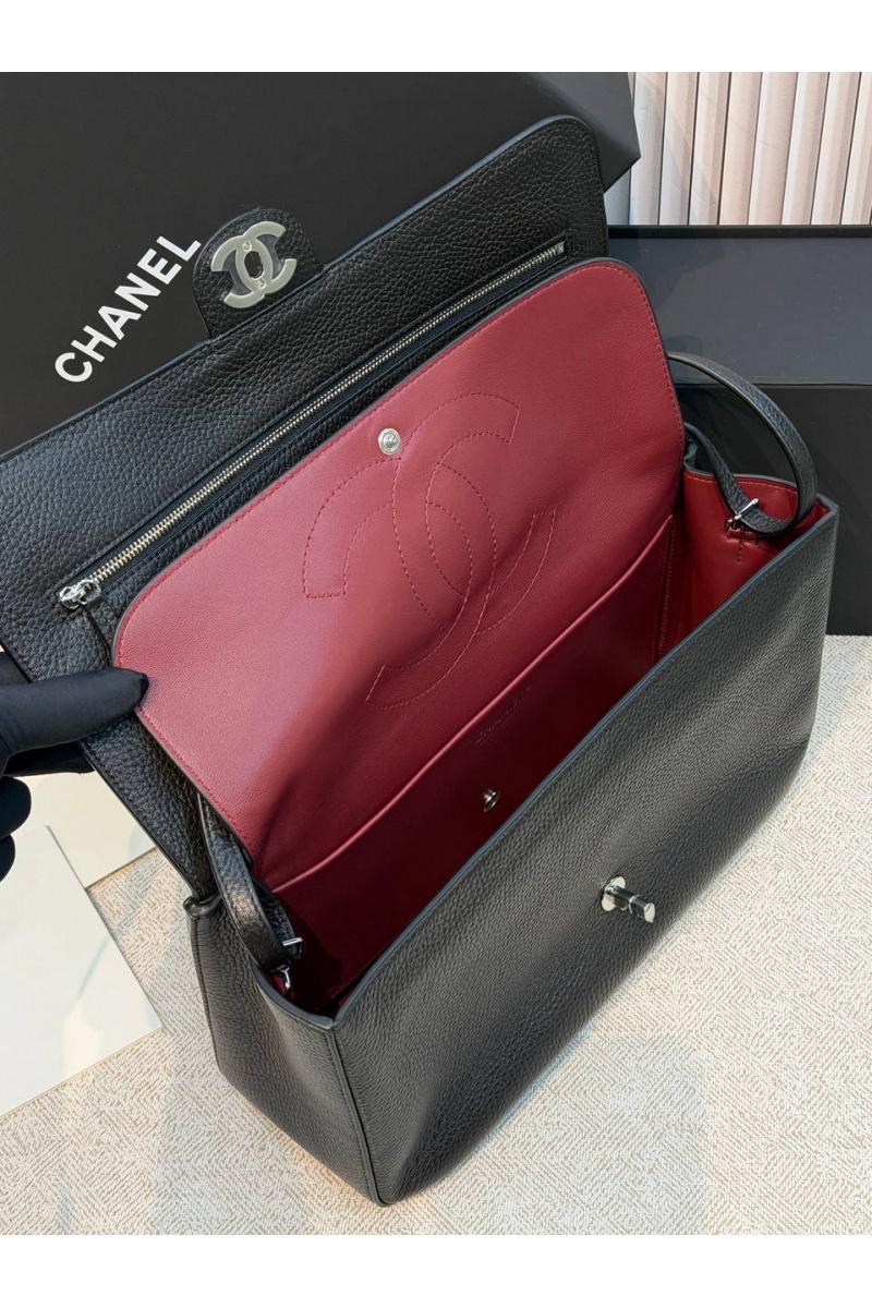 Chаnеl Кожаная сумка premium 32x19.5x10 см
