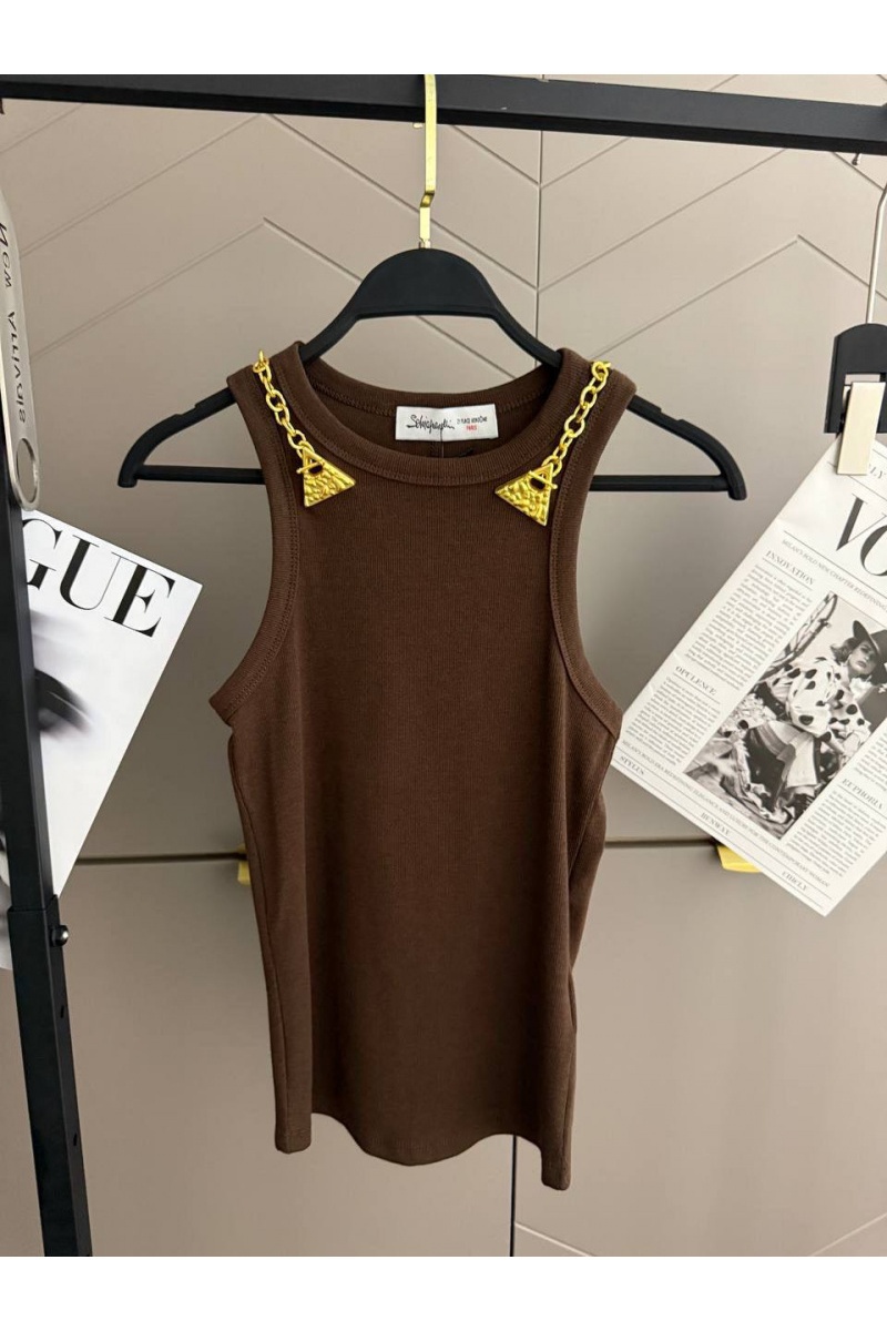 Schiaparelli Женская майка premium - Brown