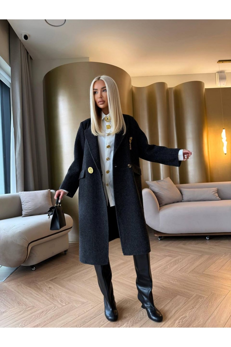 Schiaparelli Женское шерстяное пальто Premium - Black