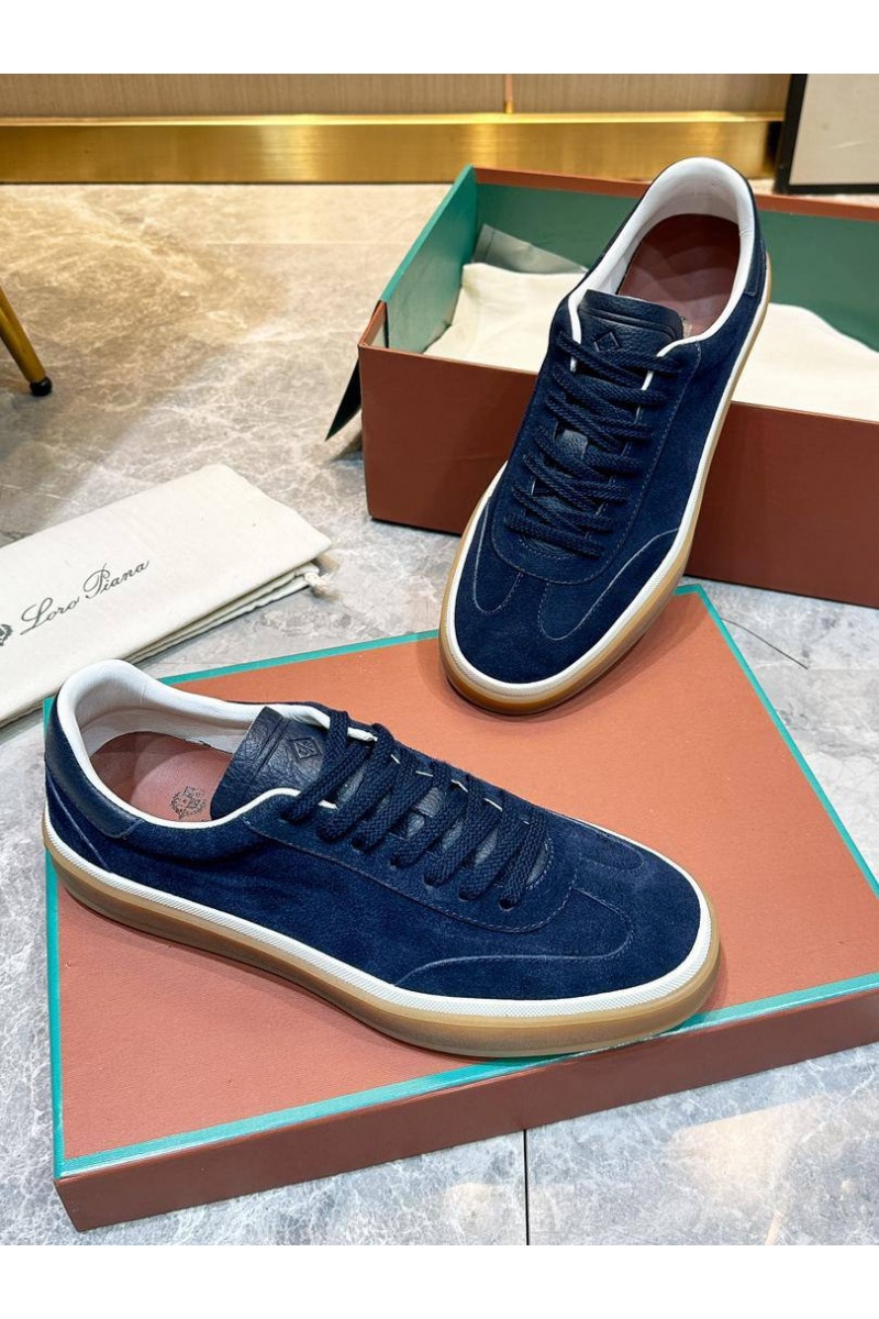 Loro Piana Мужские замшевые кроссовки Tennis Walk