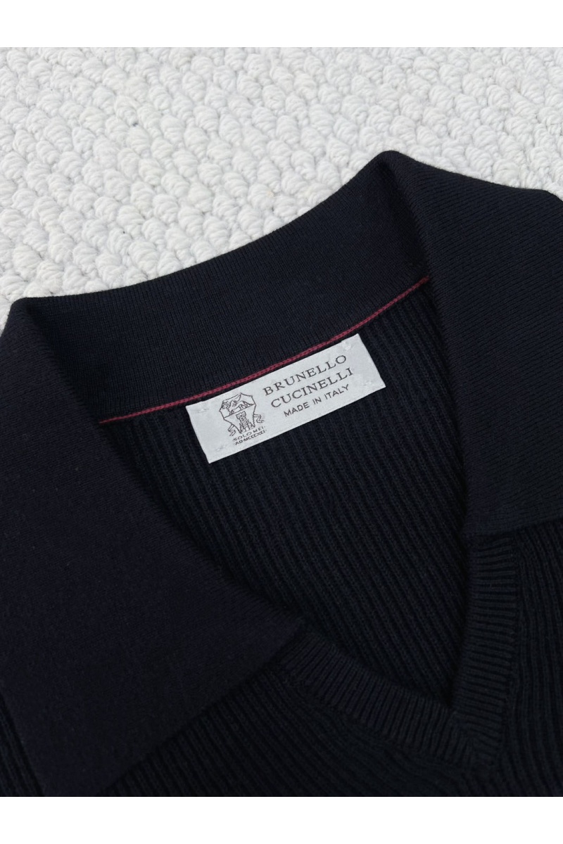 Designer Мужское тёмно-синее поло  Premium 