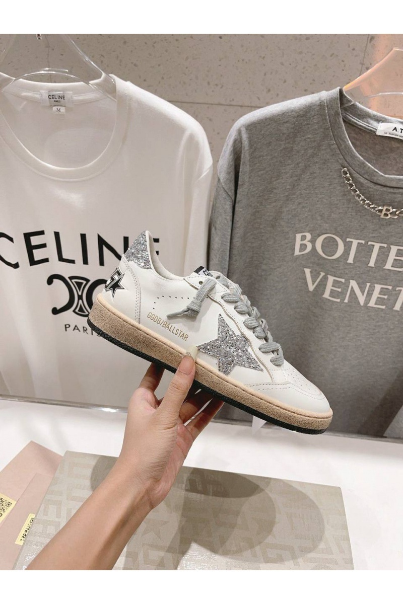 Designer Clothing Женские кожаные кроссовки Golden Goose Super Star premium