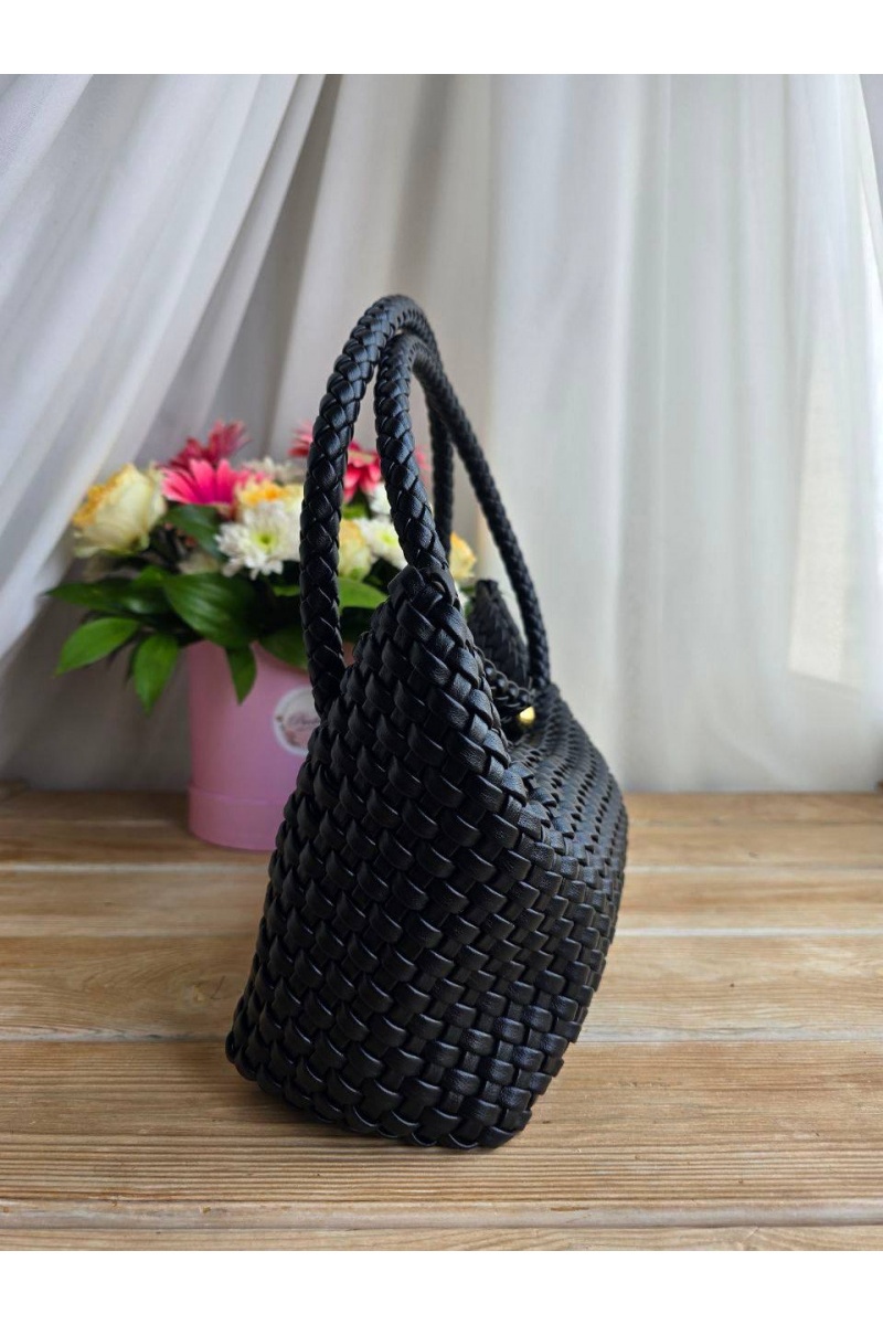 Bottega Veneta Кожаная сумка intrecciato 30x14 см
