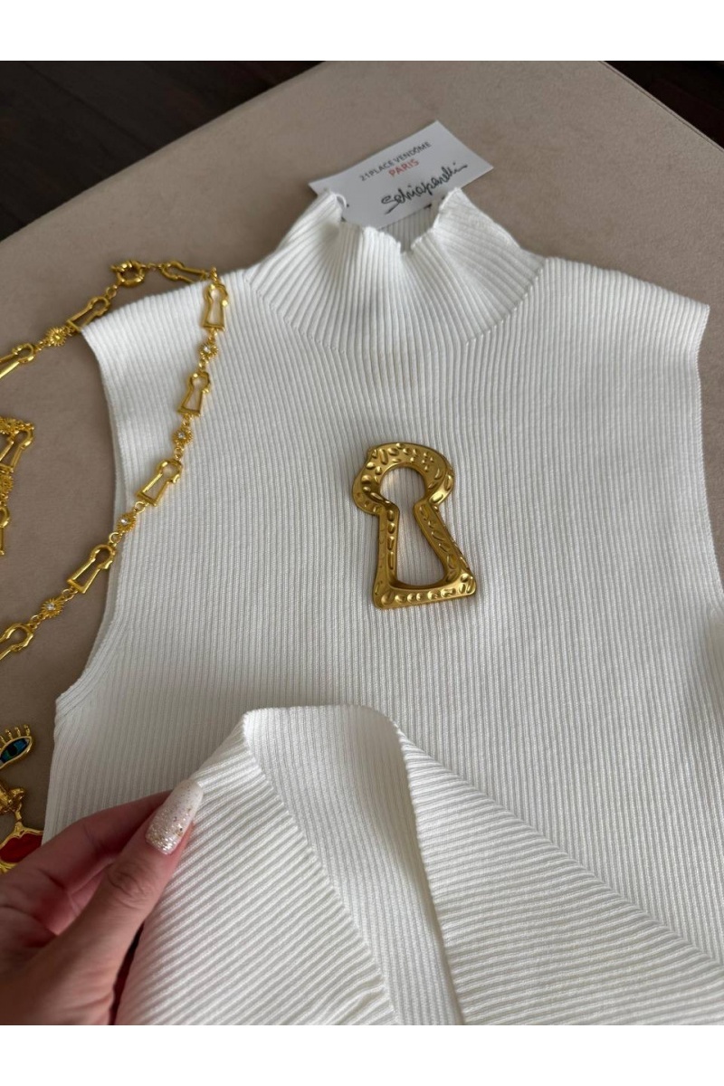 Schiaparelli Женский белый топ 