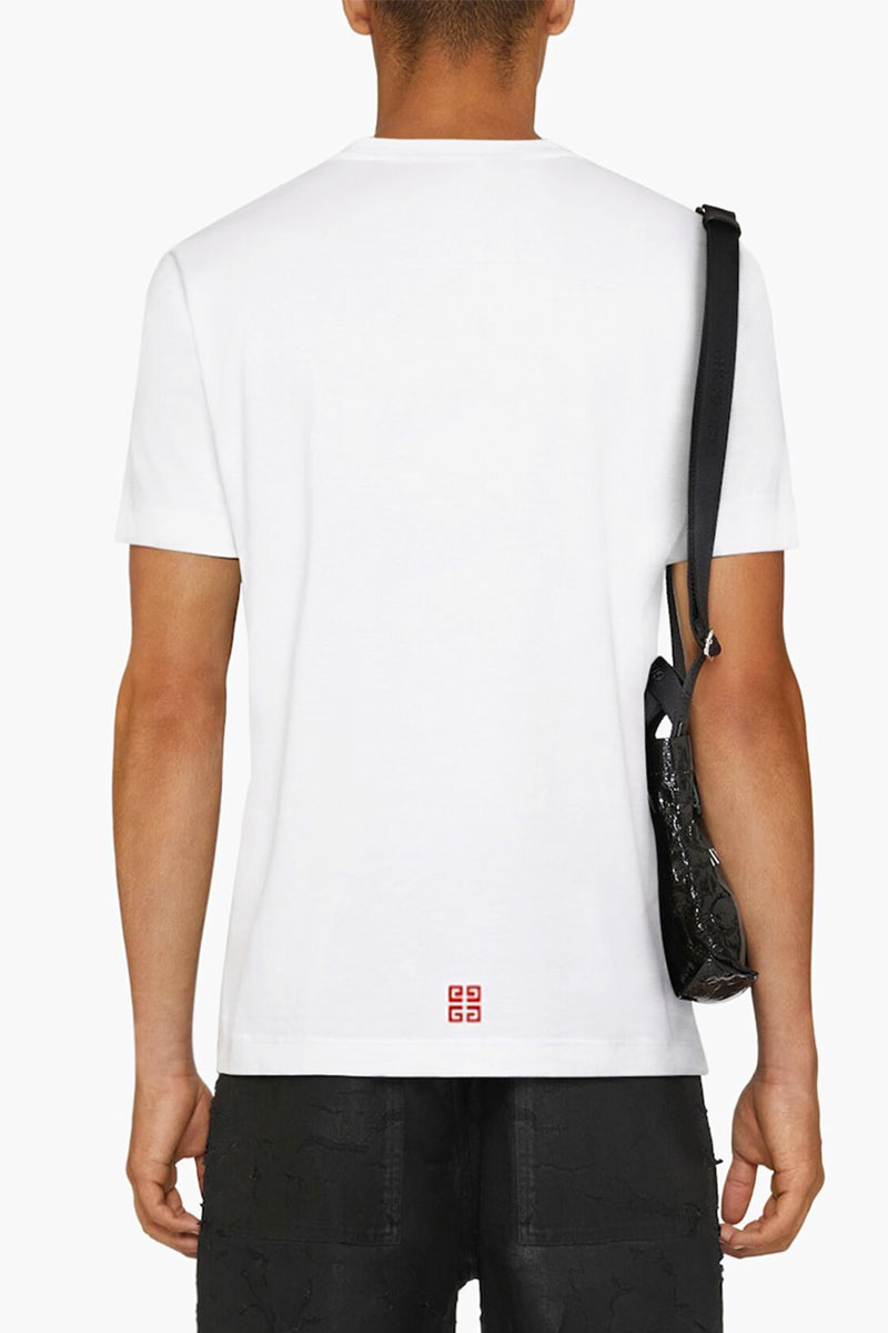 Givenchy Мужская футболка белого цвета 4G 