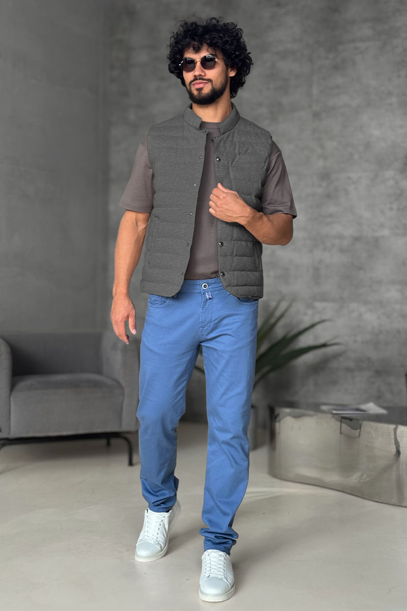 Loro Piana Мужской серый жилет 