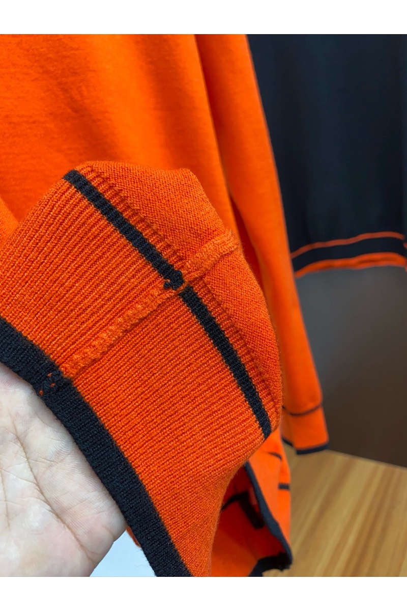Hermes Мужская оранжевая водолазка Premium 