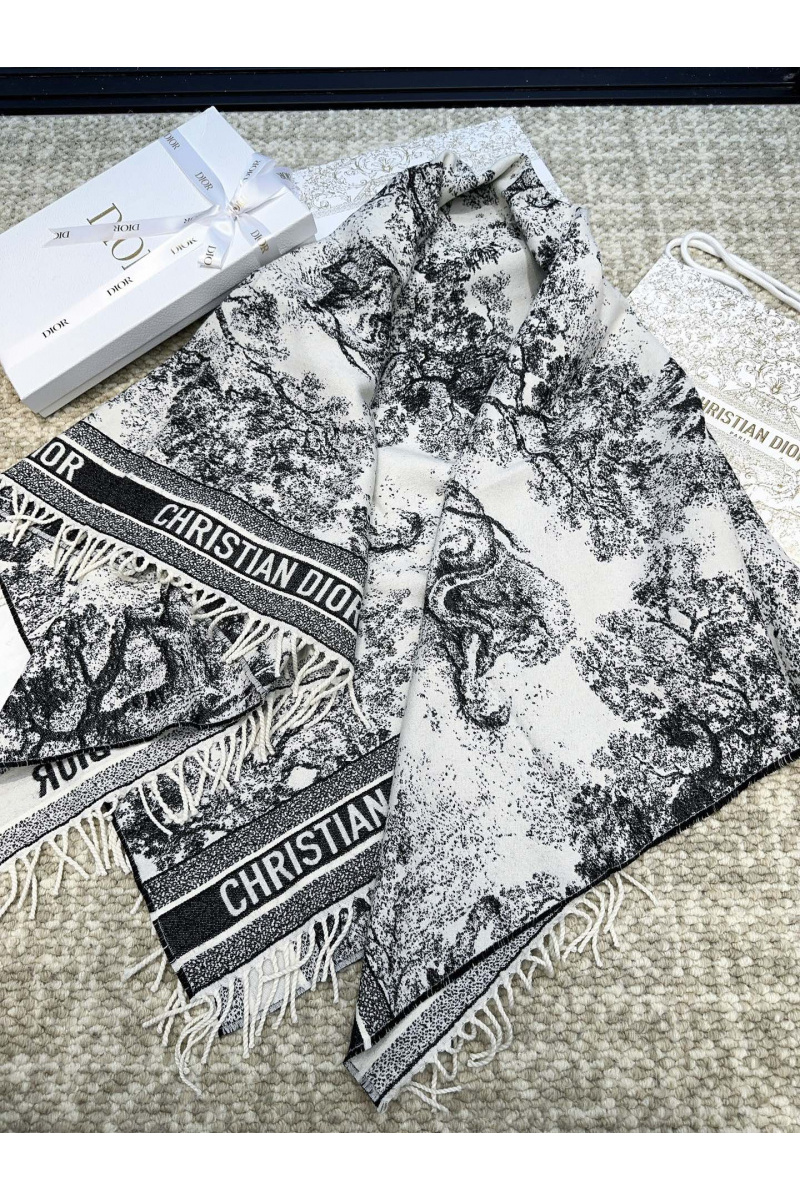 Dior Шарф Toile de Jouy Sauvage premium 140x140 см