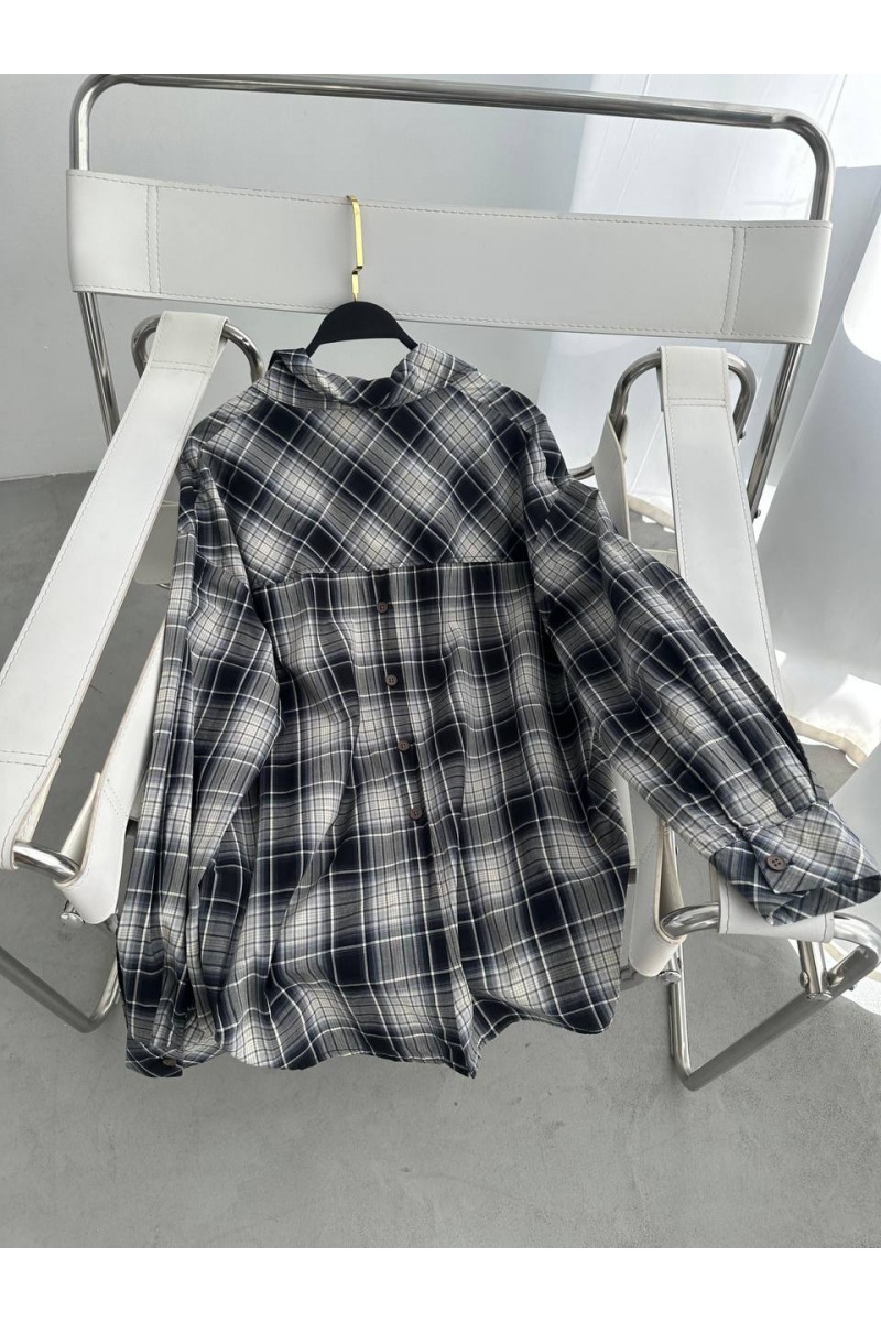 Designer Clothing Женская хлопковая рубашка в клетку