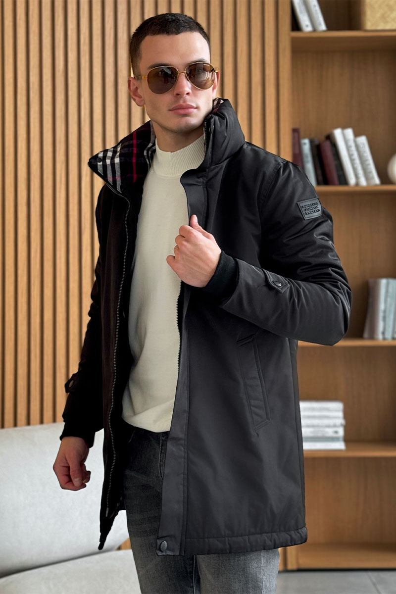 Burberry Мужское пальто чёрного цвета