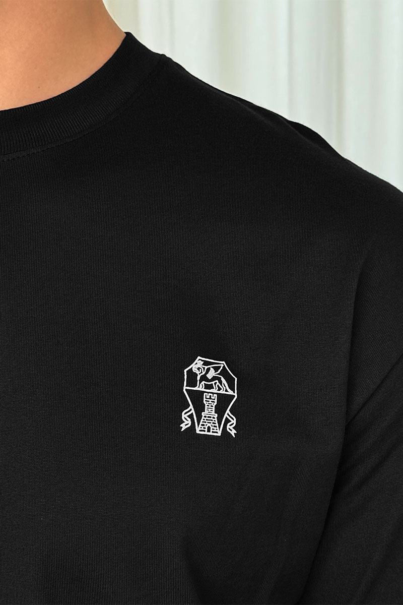 Designer Мужская чёрная футболка 