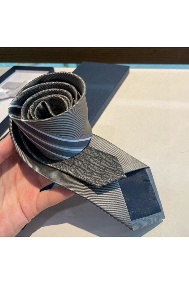 Dior Галстук Oblique premium - Grey