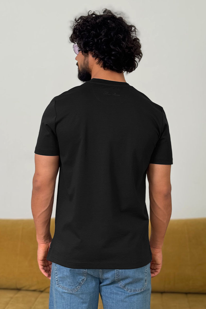 Loro Piana Мужская чёрная футболка