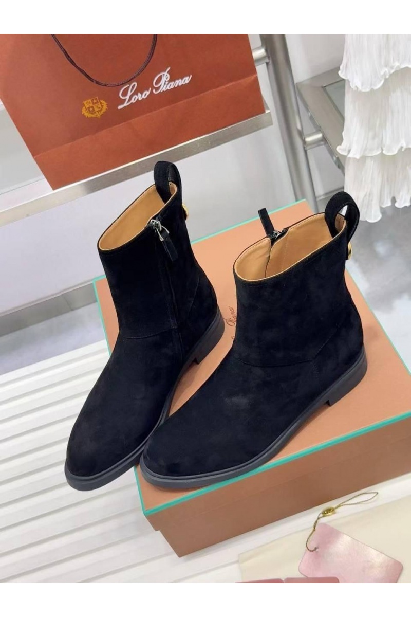 Loro Piana Женские замшевые сапоги premium
