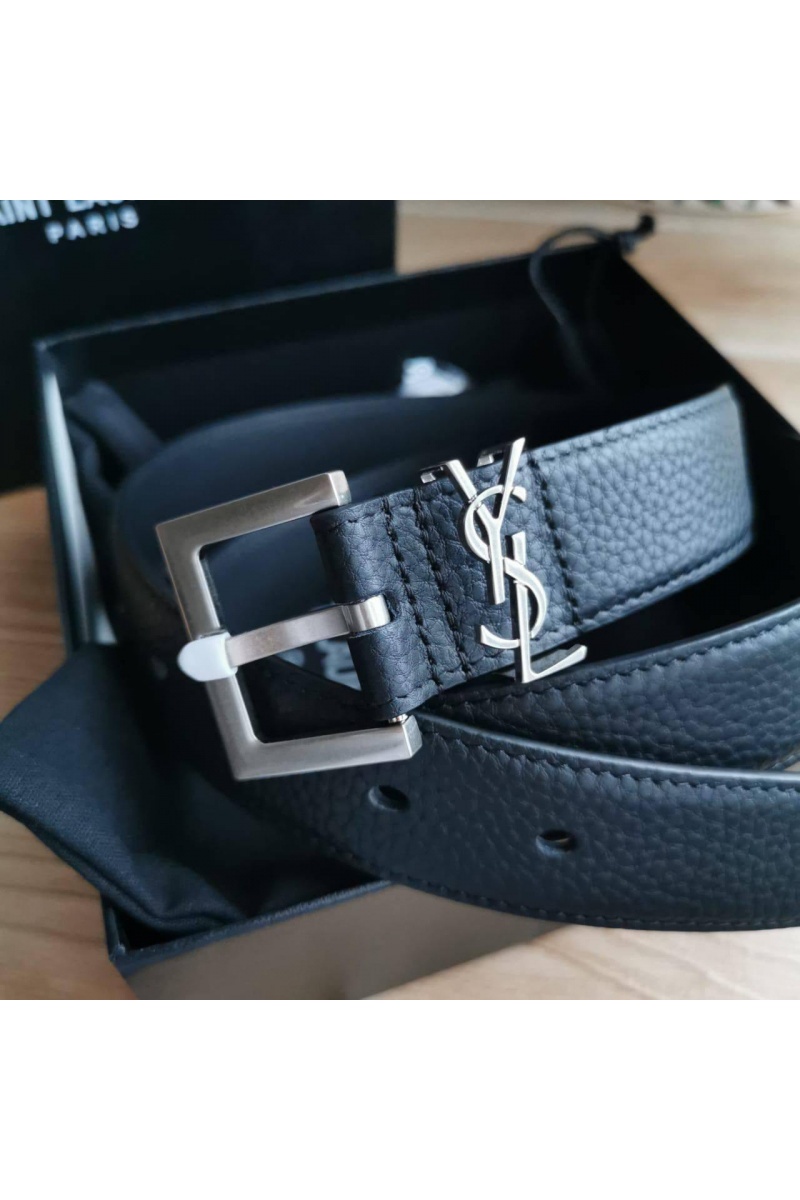 Yves Saint Laurent Кожаный ремень Cassandre (ширина 2 / 3 см)