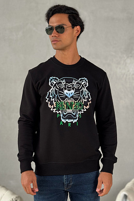 Свитшот чёрного цвета Gradient Tiger