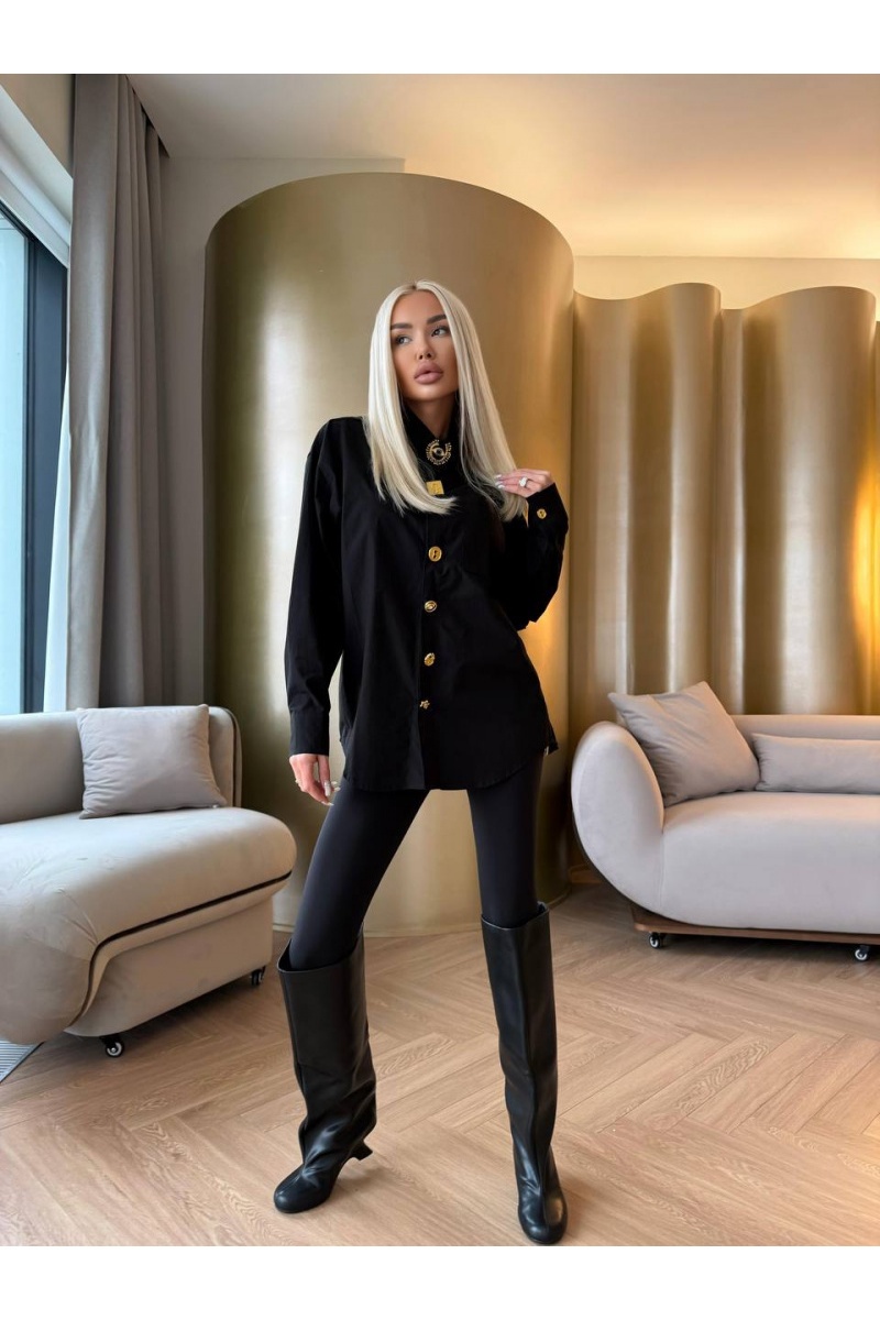 Schiaparelli Женская хлопковая рубашка Premium - Black