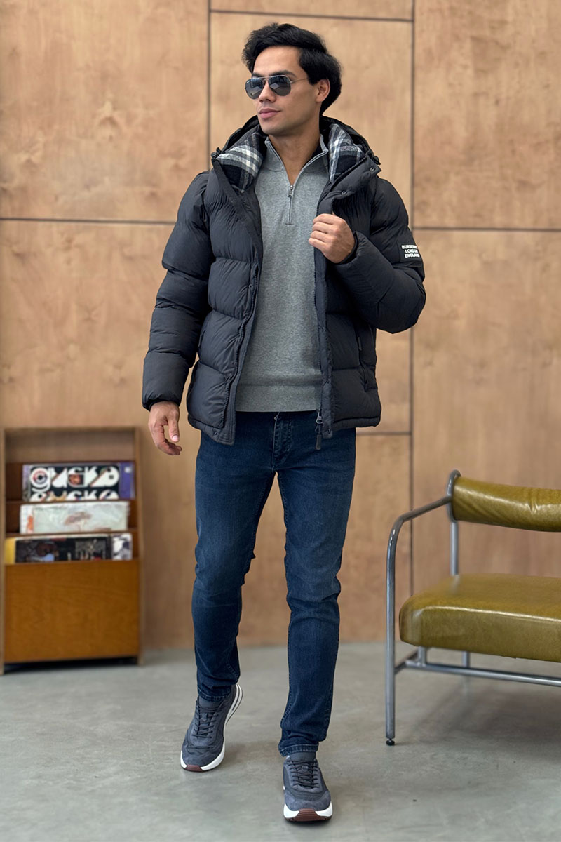 Burberry Серая куртка со съёмными рукавами Lockwell logo-patch