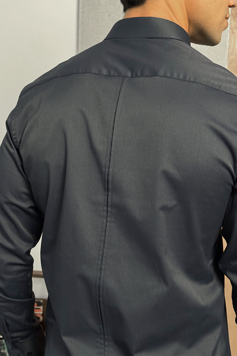 Loro Piana Мужская тёмно-синяя рубашка logo-embroidered
