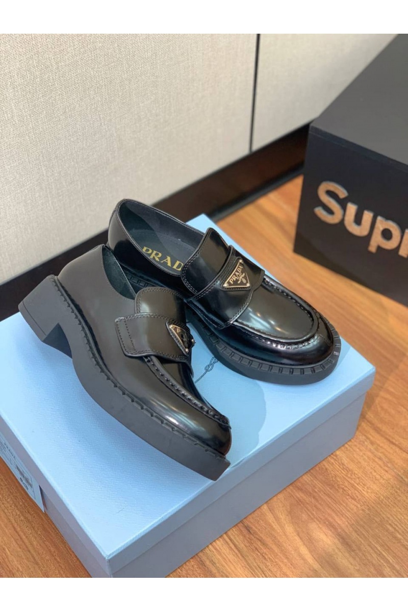 Prada Женские кожаные лоферы premium