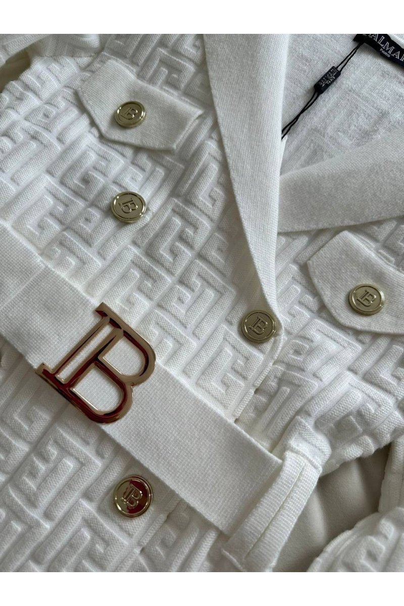 Balmain Женское бандажное платье с ремнем 