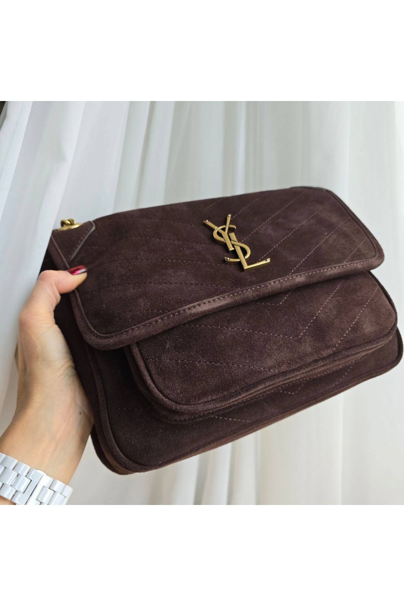 Yves Saint Laurent Замшевая сумка 22x15 см