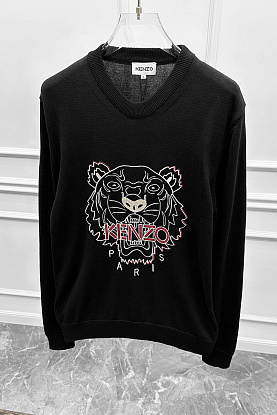 Чёрный свитер Tiger logo-embroidered
