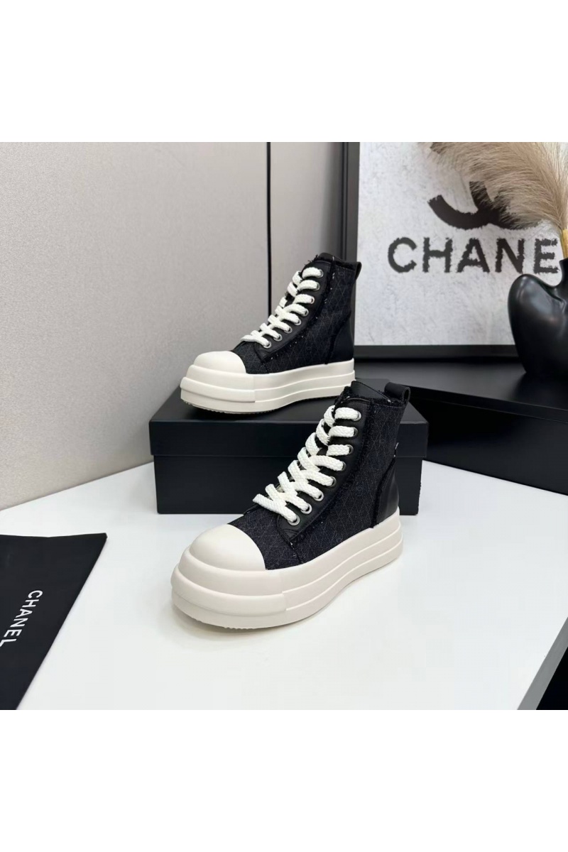 Chаnеl Женские кеды premium - Black