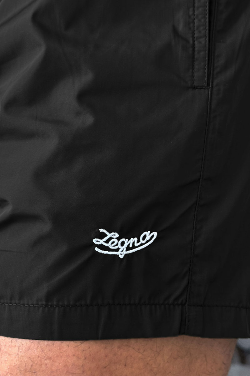 Zegna Мужские чёрные шорты 