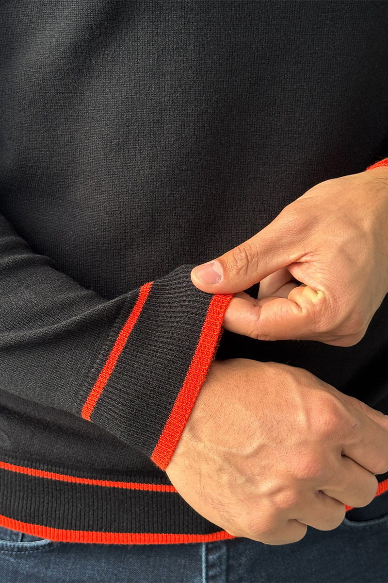 Hermes Мужская чёрная водолазка Premium