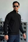 Кофта чёрного цвета quarter-zip