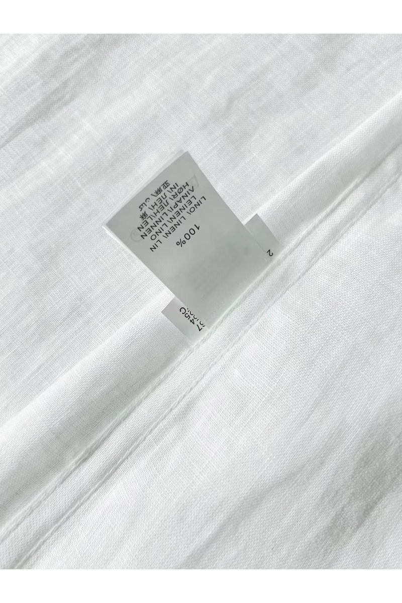 Designer Льняная рубашка белого цвета premium