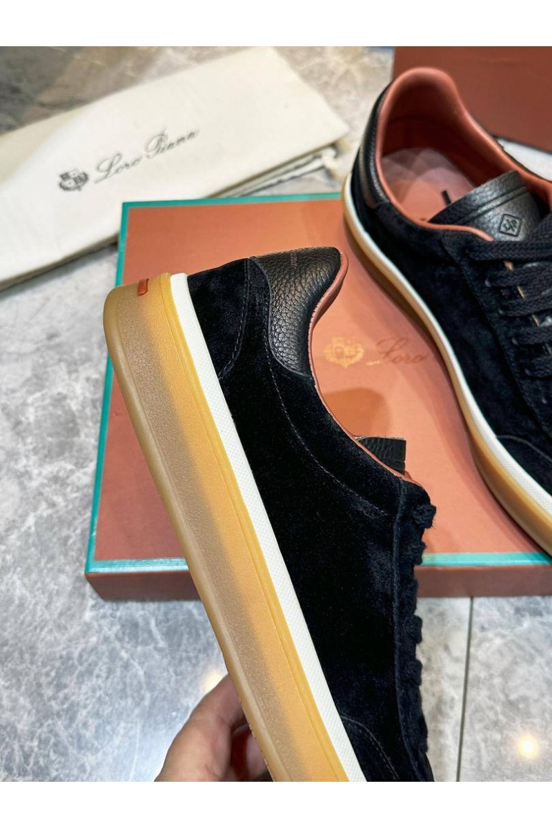 Loro Piana Мужские замшевые кроссовки Tennis Walk