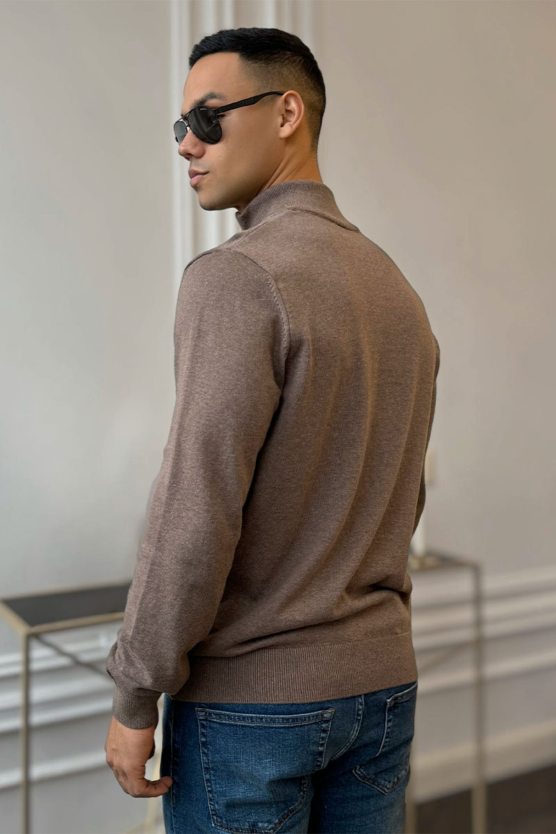 Hugо Воss Мужская кофта zip-up - Brown
