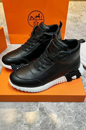 Кроссовки с мехом Bouncing high-top - Black / White